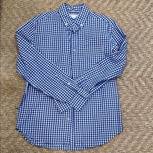 Crewcuts Blue and White Checkered Boys Shirt